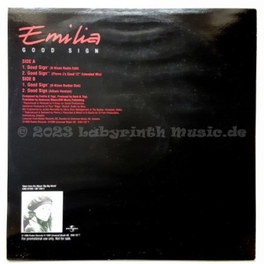 Emilia - Good Sign • 12" Vinyl Maxi • MINT - Labyrinth Music