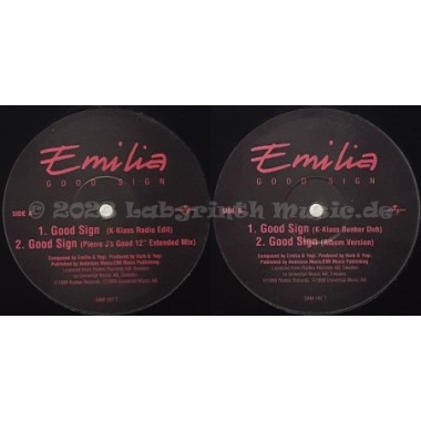 Emilia - Good Sign • 12" Vinyl Maxi • MINT - Labyrinth Music