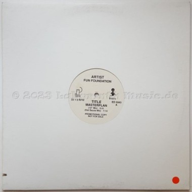 Fun Foundation - Masterplan • 12" Vinyl Maxi • MINT - Labyrinth Music