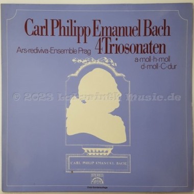 Carl Philipp Emanuel Bach - 4 Triosonaten • 12" Vinyl LP • EX - Labyrinth Music