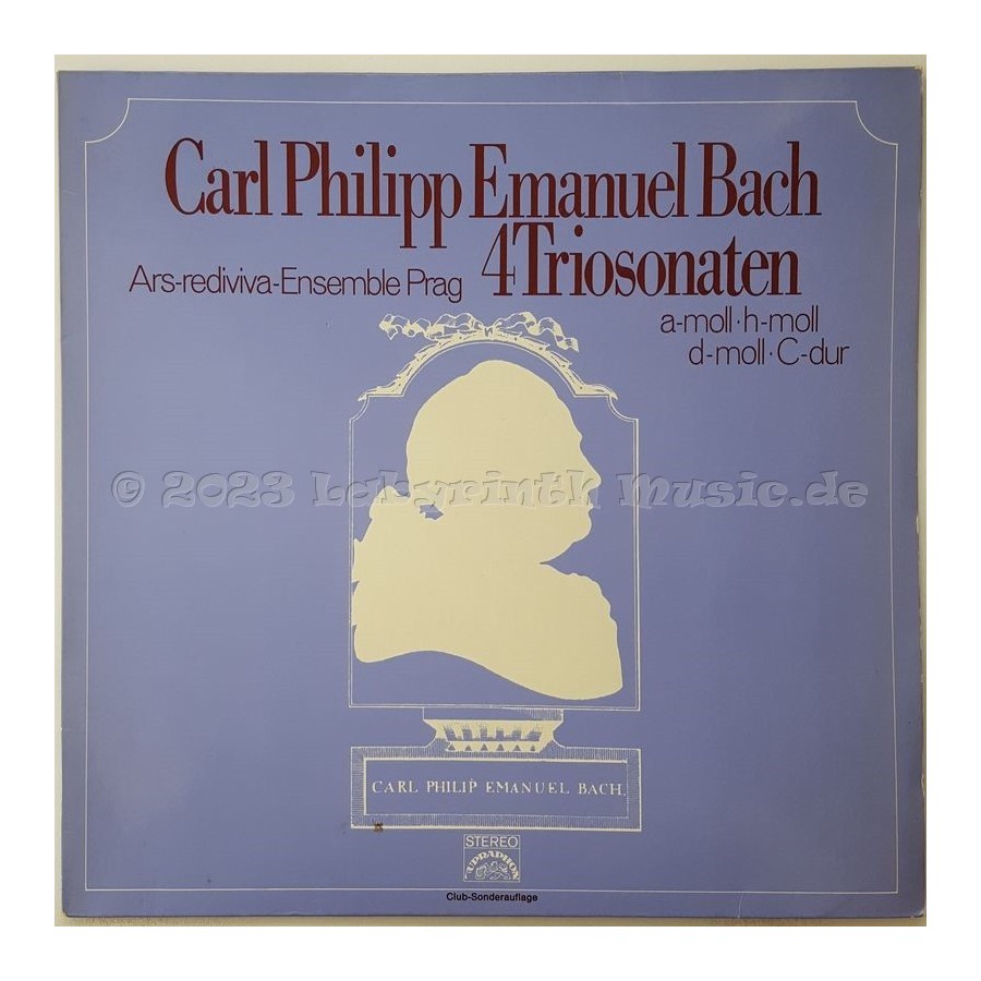 Carl Philipp Emanuel Bach - 4 Triosonaten • 12" Vinyl LP • EX - Labyrinth Music