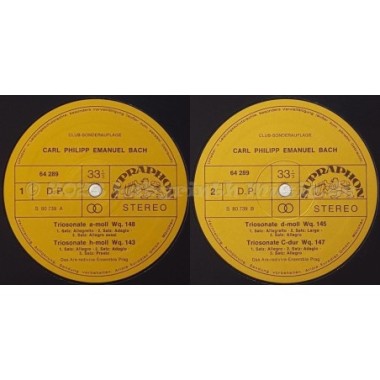 Carl Philipp Emanuel Bach - 4 Triosonaten • 12" Vinyl LP • EX - Labyrinth Music