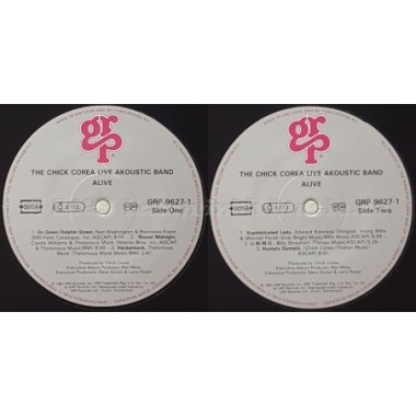 Chick Corea Akoustic Band - Alive • 12" Vinyl LP • NM - Labyrinth Music
