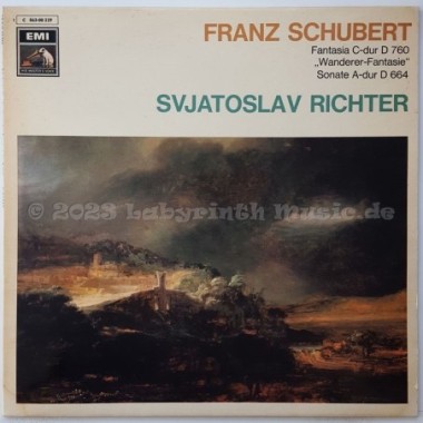Franz Schubert / Sviatoslav Richter - Fantasia C-Dur D760 Wanderer-Fantasie / Sonate A-Dur D664 • 12" Vinyl LP • MINT - Labyrint