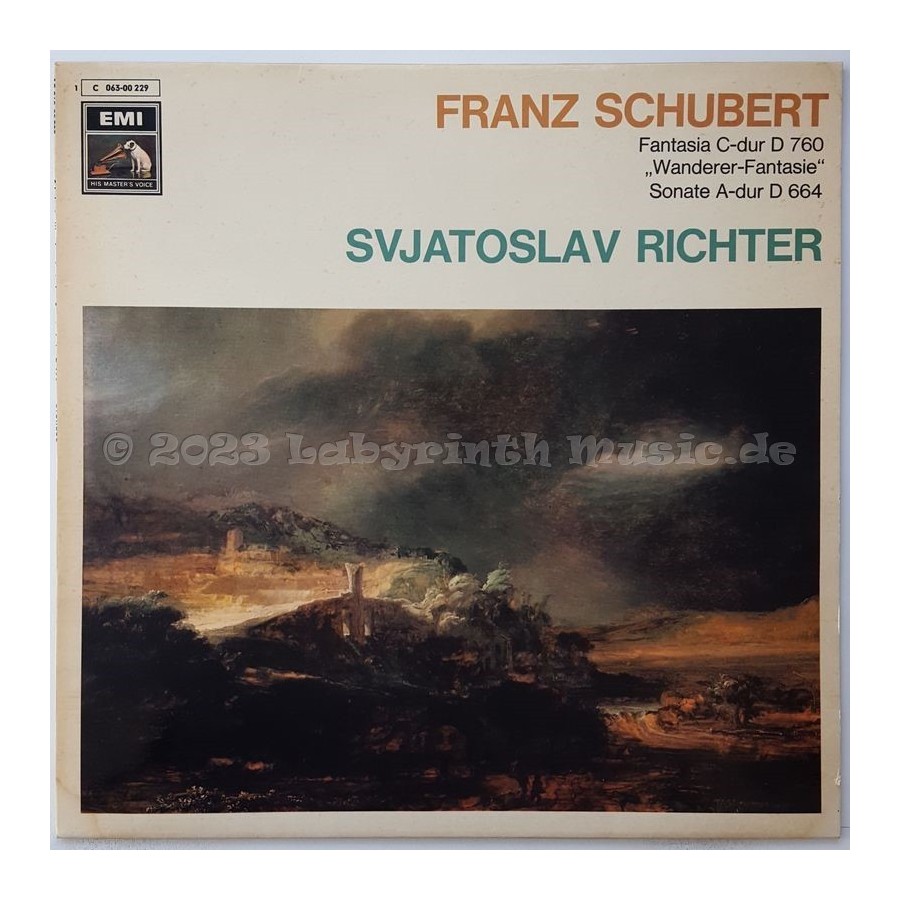 Franz Schubert / Sviatoslav Richter - Fantasia C-Dur D760 Wanderer-Fantasie / Sonate A-Dur D664 • 12" Vinyl LP • MINT - Labyrint