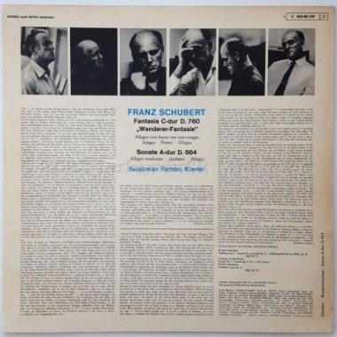 Franz Schubert / Sviatoslav Richter - Fantasia C-Dur D760 Wanderer-Fantasie / Sonate A-Dur D664 • 12" Vinyl LP • MINT - Labyrint