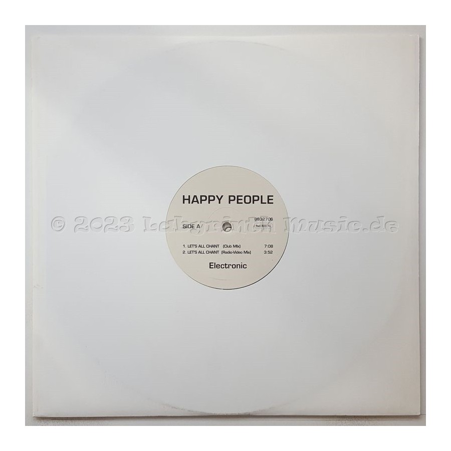 Happy People - Let's All Chant • 12" Vinyl Maxi - Labyrinth Music