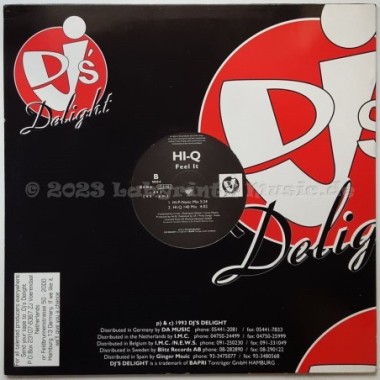 Hi-Q - Feel It • 12" Vinyl Maxi • MINT - Labyrinth Music