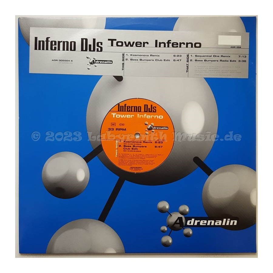 Inferno DJs - Tower Inferno • 12" Vinyl Maxi • MINT - Labyrinth Music