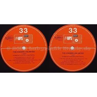 Singers Unlimited - A Capella • 12" Vinyl LP - Labyrinth Music