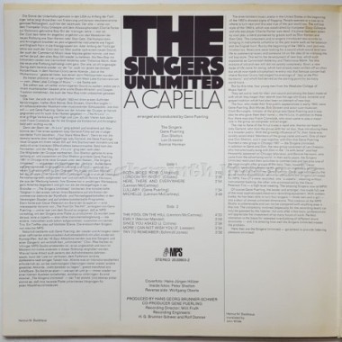 Singers Unlimited - A Capella • 12" Vinyl LP - Labyrinth Music