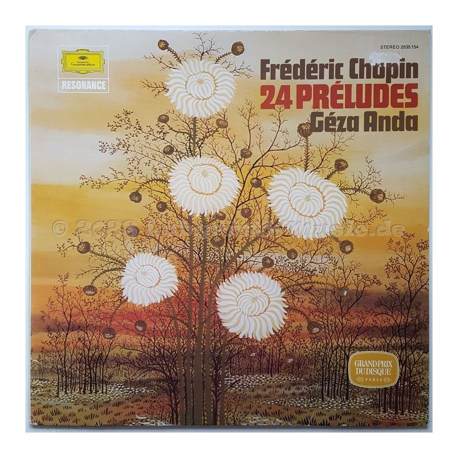Frederic Chopin / Geza Anda - 24 Preludes • 12" Vinyl LP • EX - Labyrinth Music