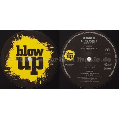 Jeanne D. And The Force - Shake It Up • 12" Vinyl Maxi • MINT - Labyrinth Music