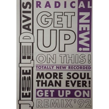 Jesse Lee Davis - Get Up On This • Remix 92 • 12" Vinyl Maxi • MINT - Labyrinth Music