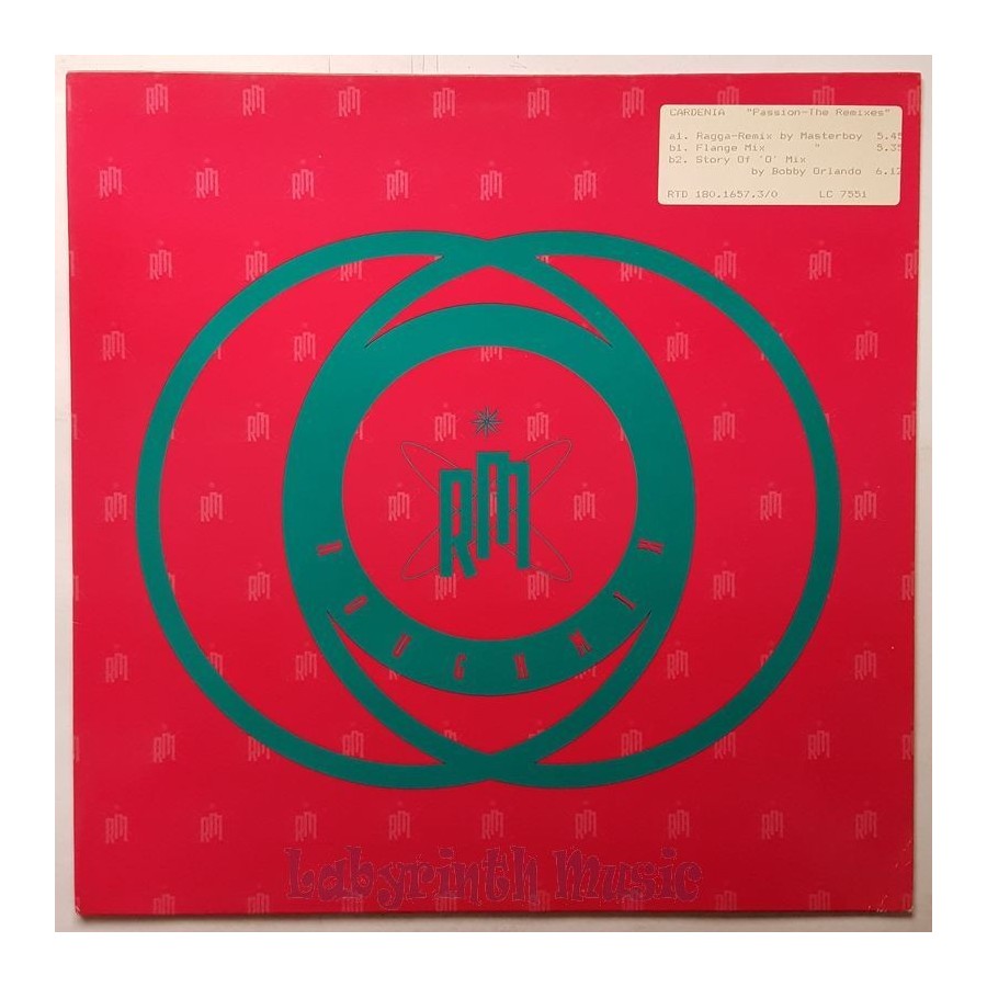 Cardenia - Passion • The Remixes • 12" Vinyl Maxi • MINT - Labyrinth Music