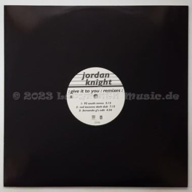 Jordan Knight - Give It To You • Remixes • 12" Vinyl Maxi - Labyrinth Music