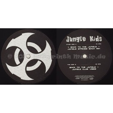 Jungle Kids - Back To The Jungle • The New Mixes • 12" Vinyl Maxi • NM - Labyrinth Music