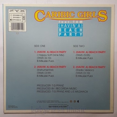 Caribic Girls Feat. Tam - (Havin' A) Beach Party • 12" Vinyl Maxi • NM - Labyrinth Music