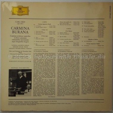 Carl Orff - Carmina Burana • 12" Vinyl LP • EX - Labyrinth Music