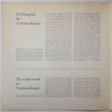 Carl Orff - Carmina Burana • 12" Vinyl LP • EX - Labyrinth Music