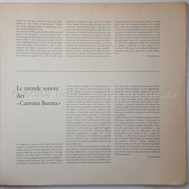 Carl Orff - Carmina Burana • 12" Vinyl LP • EX - Labyrinth Music