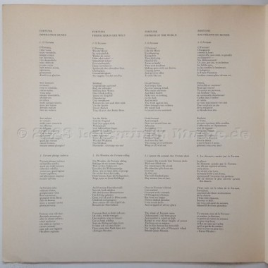 Carl Orff - Carmina Burana • 12" Vinyl LP • EX - Labyrinth Music