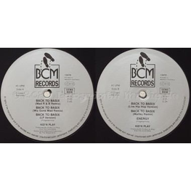 Kid 'n' Play - Back To Basix • 12" Vinyl Maxi • EX - Labyrinth Music