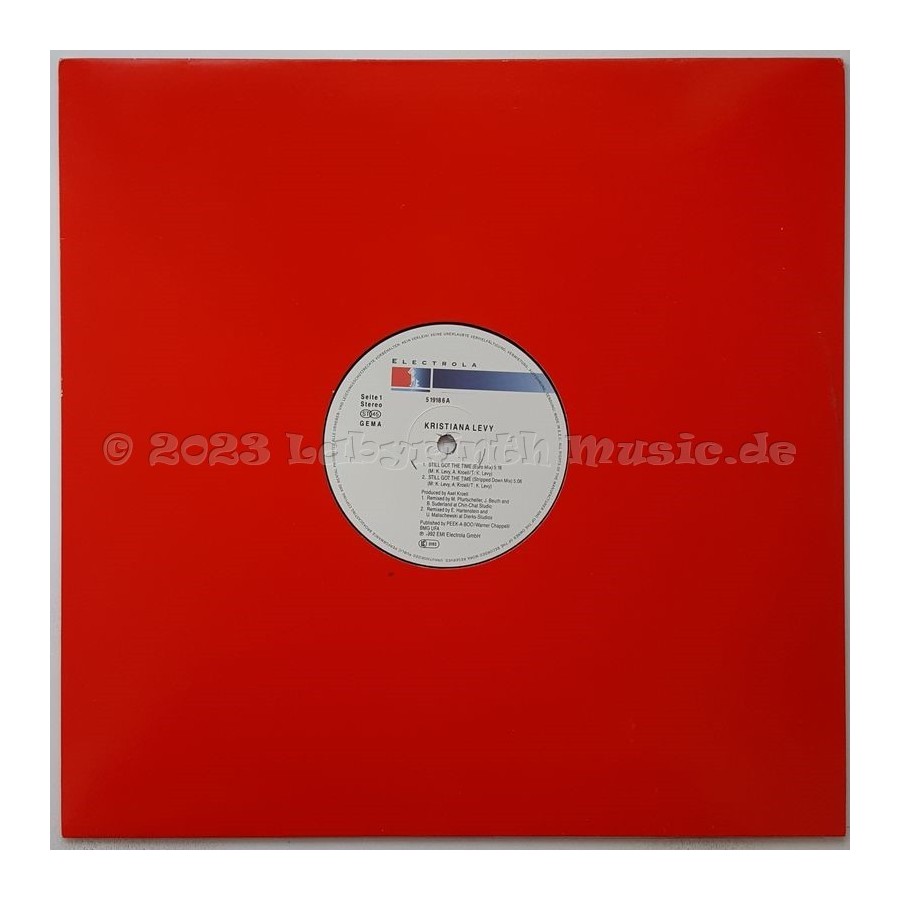 Kristiana Levy - Still Got The Time • 12" Vinyl Maxi • MINT - Labyrinth Music