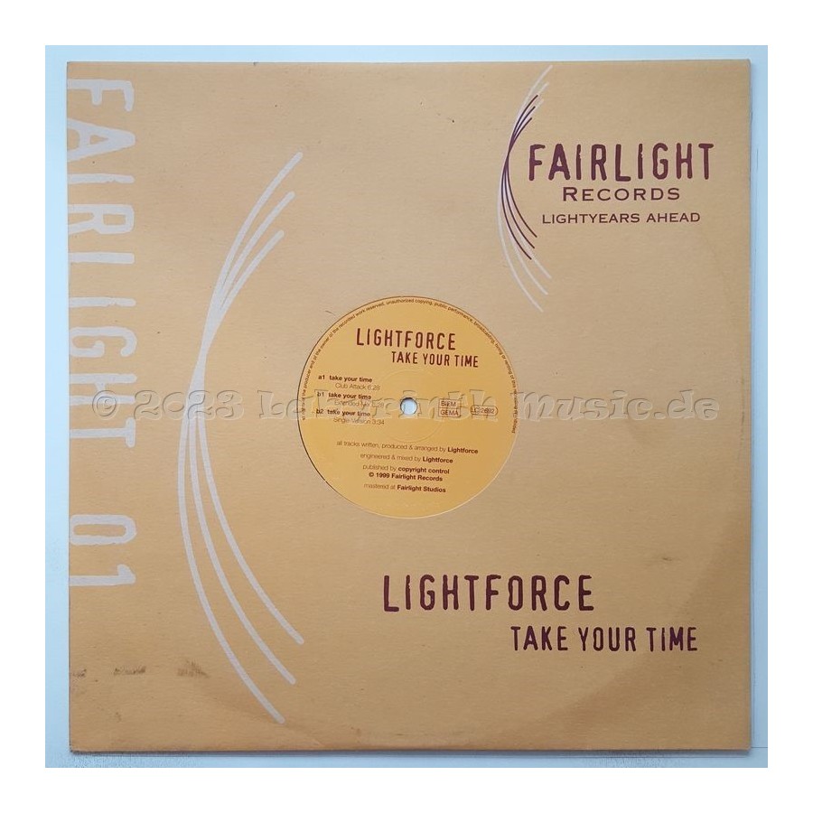 Lightforce - Take Your Time • 12" Vinyl Maxi • EX - Labyrinth Music