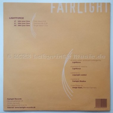 Lightforce - Take Your Time • 12" Vinyl Maxi • EX - Labyrinth Music