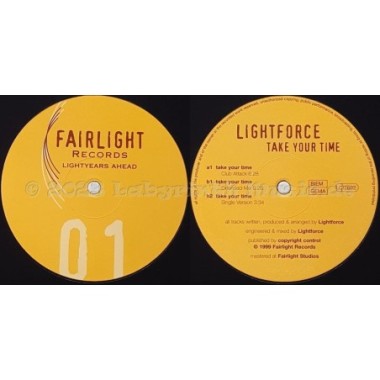 Lightforce - Take Your Time • 12" Vinyl Maxi • EX - Labyrinth Music