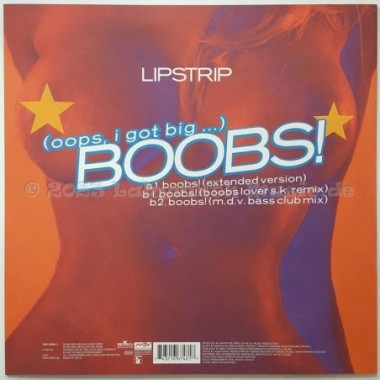 Lipstrip - (Oops I Got Big ...) Boobs • 12" Vinyl Maxi • MINT - Labyrinth Music
