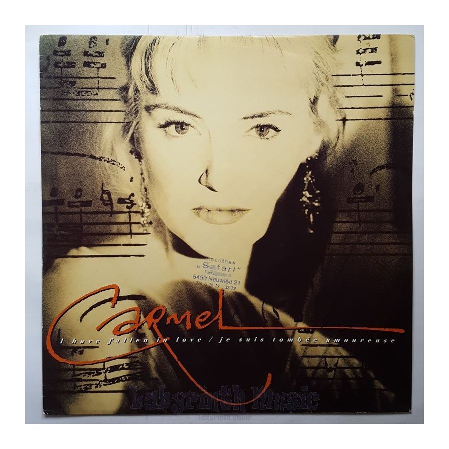 Carmel - I Have Fallen In Love • 12" Vinyl Maxi • EX - Labyrinth Music