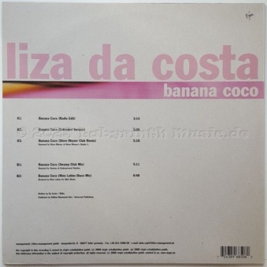 Liza Da Costa - Banana Coco • 12" Vinyl Maxi • MINT - Labyrinth Music