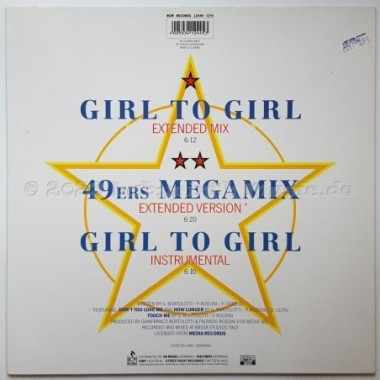 49ers - Girl To Girl • 12" Vinyl Maxi • MINT - Labyrinth Music
