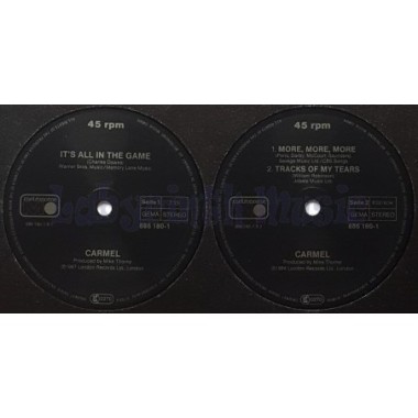 Carmel - It's All In The Game • 12" Vinyl Maxi • MINT - Labyrinth Music