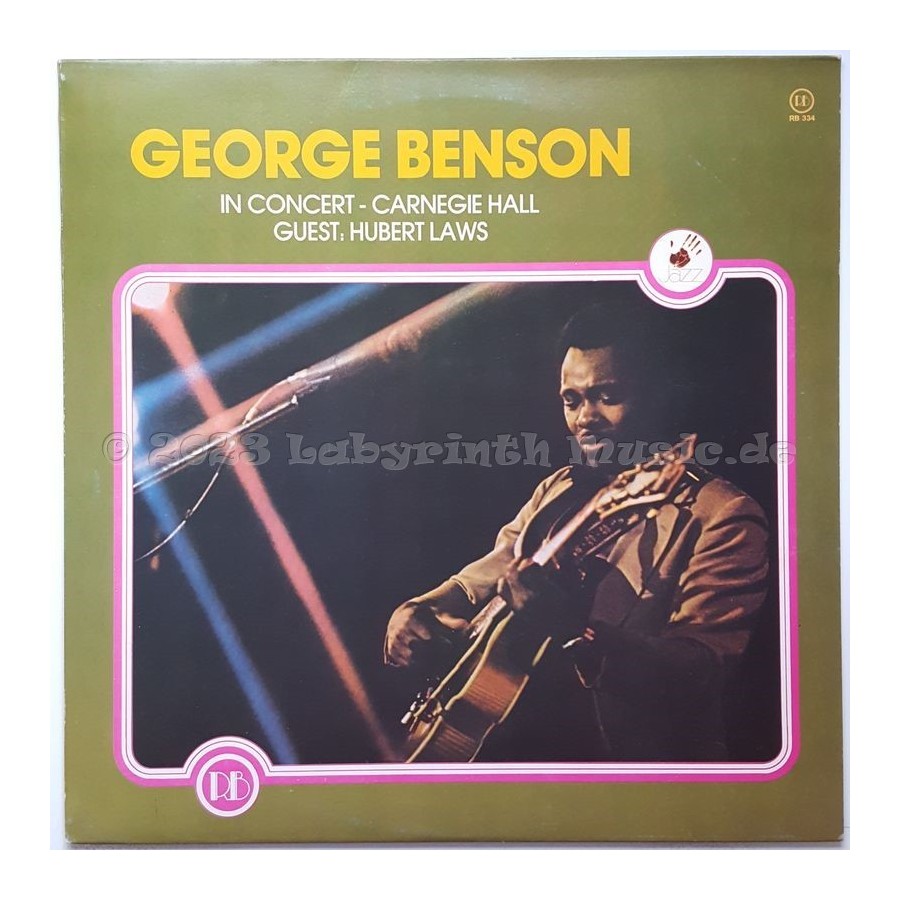 George Benson - In Concert - Carnegie Hall • 12" Vinyl LP • EX - Labyrinth Music