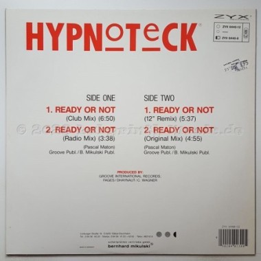 Hypnoteck - Ready Or Not • 12" Vinyl Maxi • MINT - Labyrinth Music