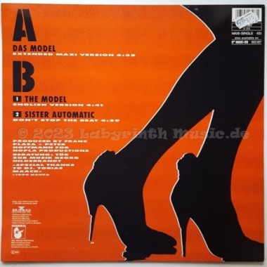 Kröger - Das Model • 12" Vinyl Maxi • MINT - Labyrinth Music