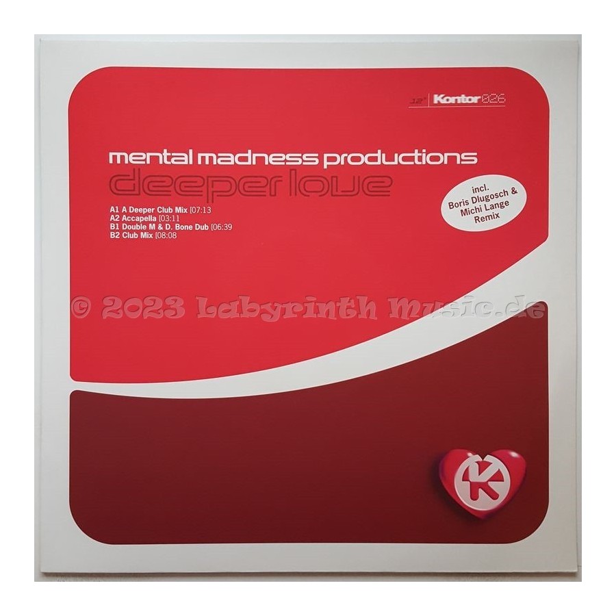 Mental Madness Productions - Deeper Love • 12" Vinyl Maxi • MINT - Labyrinth Music