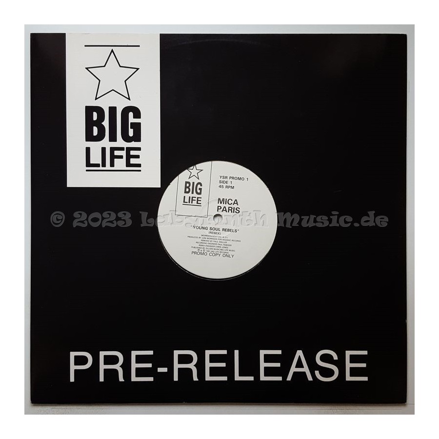 Mica Paris - Young Soul Rebels • Remix • 12" Vinyl Maxi • EX - Labyrinth Music