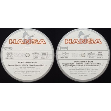 More Than A Beat - Reggae Night • 12" Vinyl Maxi • MINT - Labyrinth Music