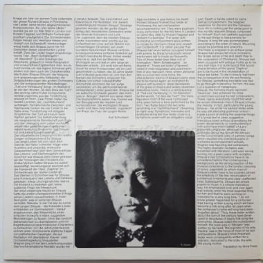 Anneliese Rothenberger - Richard Strauss - Vier Letzte Lieder • 12" Vinyl LP - Labyrinth Music