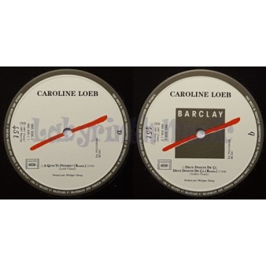 Caroline Loeb - A Quoi Tu Penses • 12" Vinyl Maxi • NM - Labyrinth Music