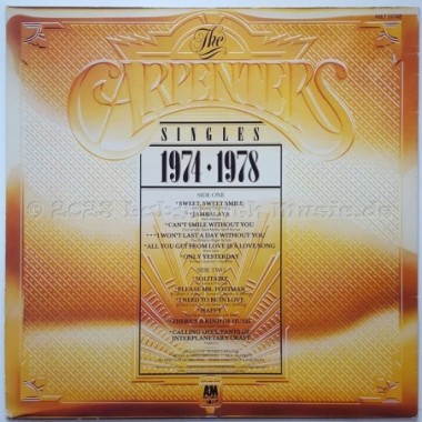 Carpenters - The Singles 1974-1978 • 12" Vinyl LP • EX - Labyrinth Music