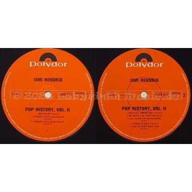 Jimi Hendrix - Pop History Vol. 2 • 12" Vinyl LP • EX - Labyrinth Music