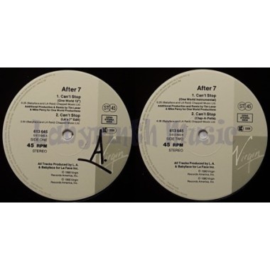 After 7 - Can't Stop • 12" Vinyl Maxi • NM - Labyrinth Music