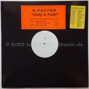 N-Factor - Unity & Faith • 12" Vinyl Maxi • NM - Labyrinth Music