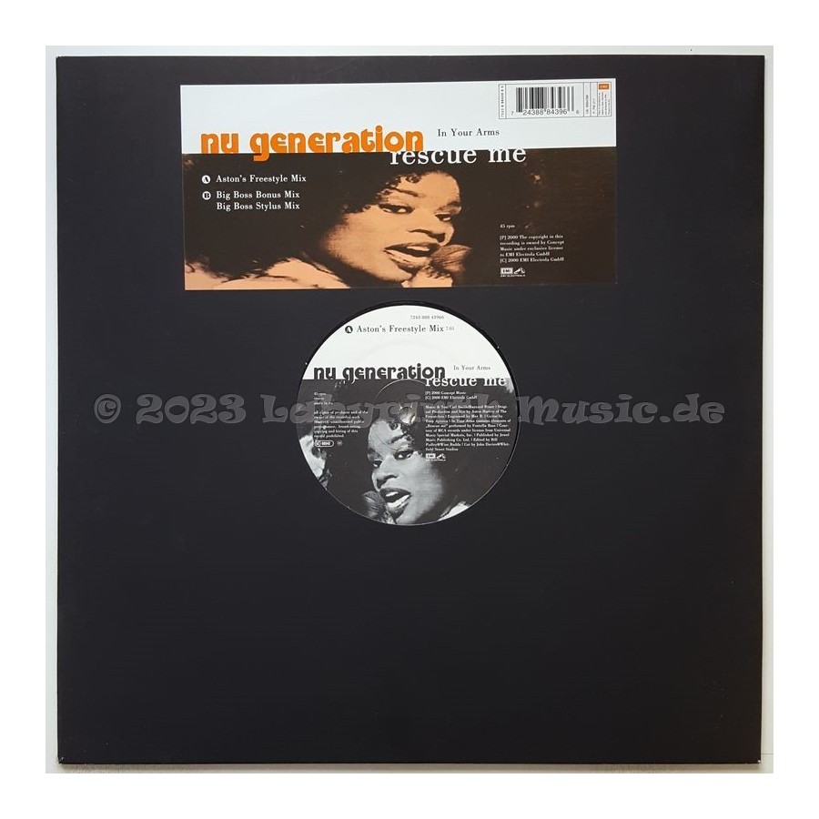 Nu Generation - In Your Arms (Rescue Me) • 12" Vinyl Maxi • NM - Labyrinth Music