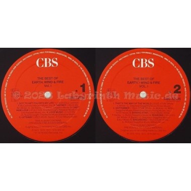 Earth, Wind & Fire - He Best Of Earth Wind & Fire Vol. I • 12" Vinyl LP • EX - Labyrinth Music